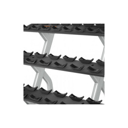 Подставка под хромированные гантели на 10 пар в 3 ряда Precor DBR813