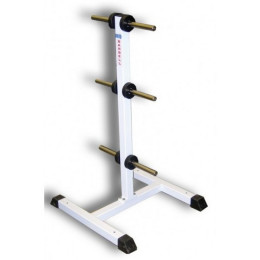 Стойка для хранения дисков MB Barbell d25 мм - елочка (на 6 позиций) MB 1.14 белый