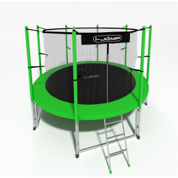 Батут 8ft i-Jump Classic Light с лестницей зеленый