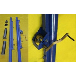 Стойки волейбольные массовые со стаканами и крышками универсальные пара Гимнаст 1.40