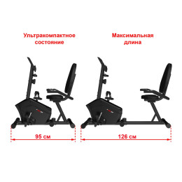 Горизонтальный велотренажер UnixFit BR-340 Compact