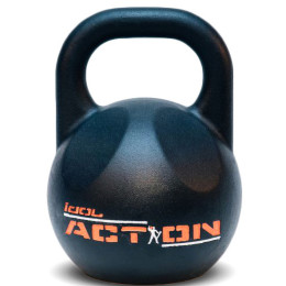 Гиря IDOL Action 32 кг, черная с прокрашенным логотипом