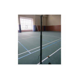 Стойки волейбольные телескопические со стаканами и крышками Spektr Sport