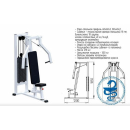 Жим горизонтальный ARMS (стек100кг) INVAR080