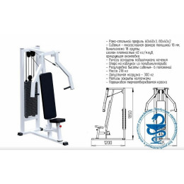 Жим горизонтальный ARMS (стек100кг) INVAR080