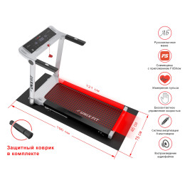 Беговая дорожка UnixFit Hi-tech F2 TDHTF2A Arctic Ice
