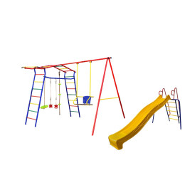 Детский спортивный комплекс КМС Игромания дачный (Базовый) с горкой КМС-420