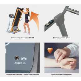 Беговая дорожка Oxygen Fitness Tesla TFT HRC