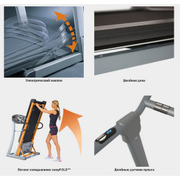 Беговая дорожка Oxygen Fitness Tesla TFT HRC