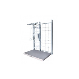 Детский спортивный комплекс Perfetto Sport "Scala in legno con rete 1"grigio PS-127