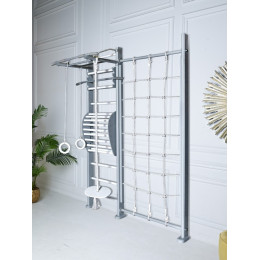 Детский спортивный комплекс Perfetto Sport "Scala in legno con rete 1"grigio PS-127