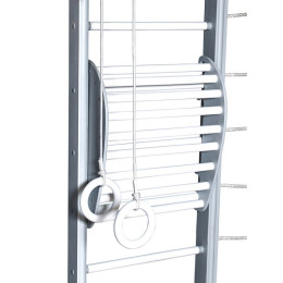 Детский спортивный комплекс Perfetto Sport "Scala in legno con rete 1"grigio PS-127