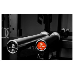 Гриф YouSteel Training Bar XF-20, 20кг, длина 2200мм, D28мм, bushing, черный оксид + хром