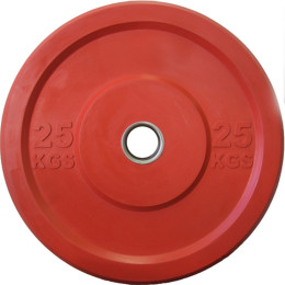 Диск цельно резиновый 25 кг Johns Bumper DRAB - 25С цветной