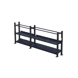 Модульный стеллаж Spektr Sport для гантелей, гирь и медболов 318х43х120 (2 секции)
