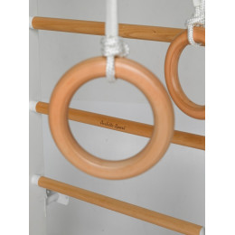 Детский спортивный комплекс Perfetto Sport "Scala in legno con rete 1" bianco-naturale PS-128