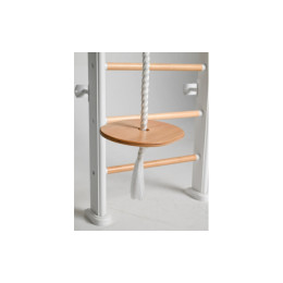 Детский спортивный комплекс Perfetto Sport "Scala in legno con rete 1" bianco-naturale PS-128