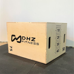 Универсальный Plyo Box 3 в 1 со шкалой наклона (фанера) 50х60х75 см DHZ