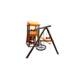 Игровой комплекс Perfetto Sport Bari-5 + качели Паутина