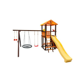 Игровой комплекс Perfetto Sport Bari-5 + качели Паутина