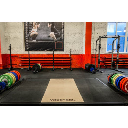 Помост тяжелоатлетический трен. YouSteel 200х300х4 см, щит береза 40мм