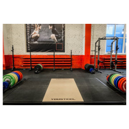 Помост тяжелоатлетический трен. YouSteel 200х300х4 см, щит береза 40мм