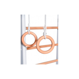 Детский спортивный комплекс Perfetto Sport "Scala in legno con rete" bianco-naturale PS-125