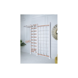 Детский спортивный комплекс Perfetto Sport "Scala in legno con rete" bianco-naturale PS-125