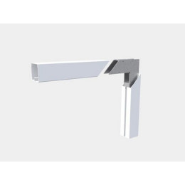 Ворота для хоккея на траве алюминиевые 3,66х2,14х0,9х1,2м SportWerk SpW-AХ-1