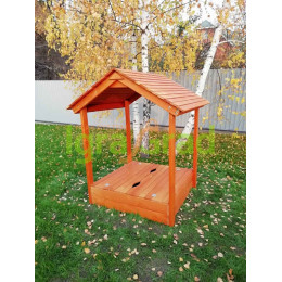 Детская деревянная песочница с крышей Igragrad