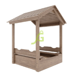 Детская деревянная песочница с крышей Igragrad