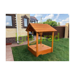 Детская деревянная песочница с крышей Igragrad