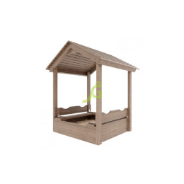 Детская деревянная песочница с крышей Igragrad