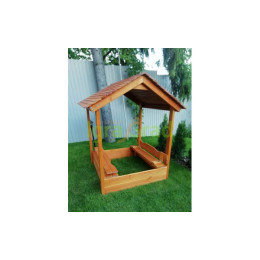 Детская деревянная песочница с крышей Igragrad