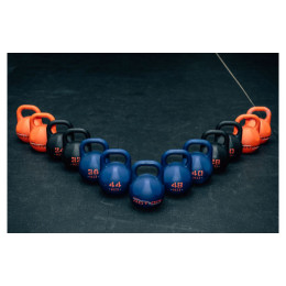 Гиря IDOL Action 32 кг, синяя с прокрашенным логотипом