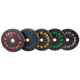 Диск для штанги Profi-Fit Hi-Temp с цветными вкраплениями, d51 20кг