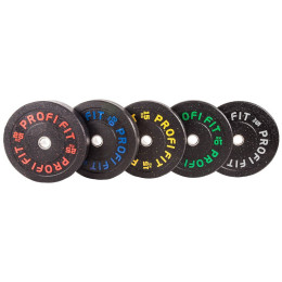 Диск для штанги Profi-Fit Hi-Temp с цветными вкраплениями, d51 20кг