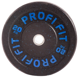 Диск для штанги Profi-Fit Hi-Temp с цветными вкраплениями, d51 20кг