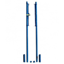 Стойки волейбольные уличные на стаканах с механизмом натяжения, универсальные Ellada М398В (пара)