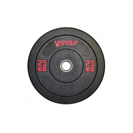 Диск бамперный V-Sport черный 25 кг FTX-1037-25