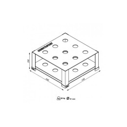 Cтойка для грифов Marbo на 9 мест MP-S208