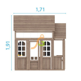 Детский домик IgraGrad Коттедж 1