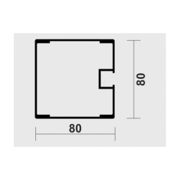 Стойки универсальные пристенные (алюминиевый профиль 80х80 мм) SportWerk SpW-AUS-10