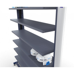 Стеллаж Премиум для шлемов, односторонний 219х243х45см Gefest SHP-80