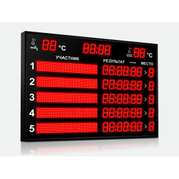 Табло для плавания Импульс 710-D10x8-L5xD10x7-L5xS10x64xP10-T-T2