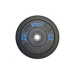 Диск бамперный V-Sport черный 20 кг FTX-1037-20