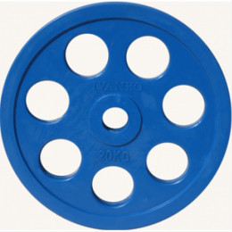 Диск обрезиненный 20кг Johns DR71023 -20С синий