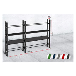 Модульный стеллаж Spektr Sport для гантелей, гирь и медболов 318х43х195 (2 секции)