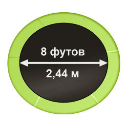 Батут Arland 244см 8FT с внутренней страховочной сеткой и лестницей