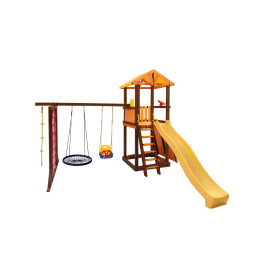 Игровой комплекс Perfetto Sport Pitigliano-11 + качели Паутина